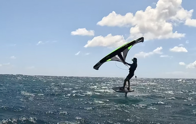 How much wind is needed for wing foiling?