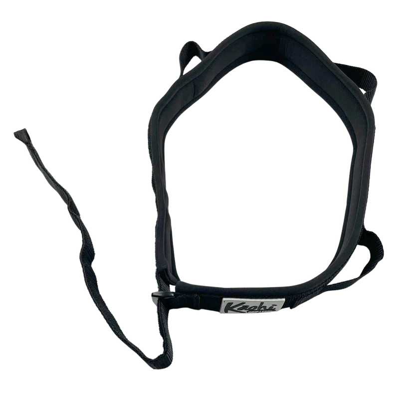 Kāohi Black Belt Padded Waist Belt - Large - Paka'a Foil