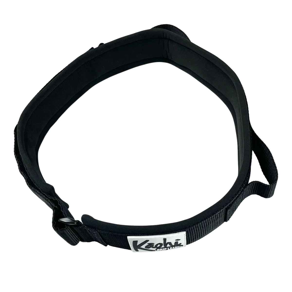 Kāohi Black Belt Padded Waist Belt - Large - Paka'a Foil