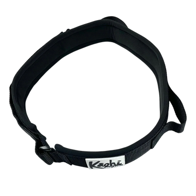 Kāohi Black Belt Padded Waist Belt - Large - Paka'a Foil